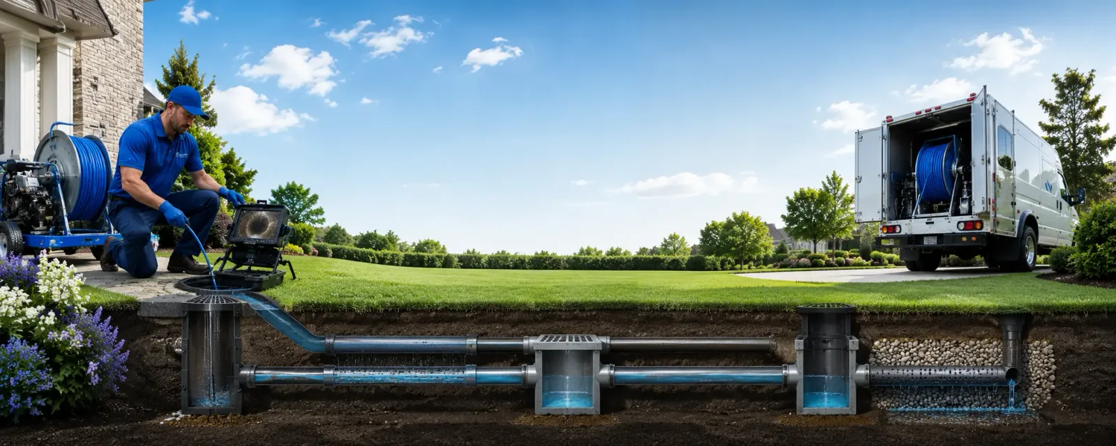 Outdoor drain cleaning information for Burlingame, CA